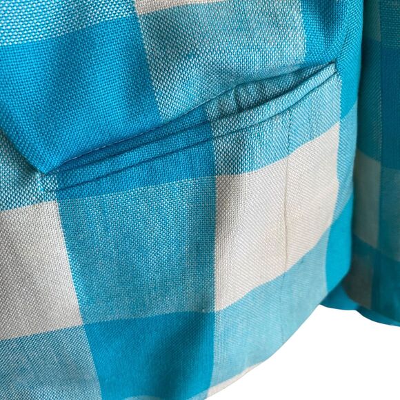 Vintage Kasper for ASL Skirt Suit Womens 10 Check Blazer Shoulder Pads 90s - Picture 4 of 9